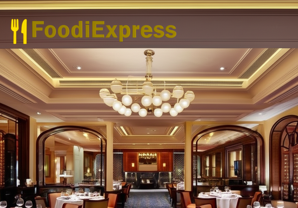 Modern restaurant dining area showcasing FoodieExpress ambiance and design